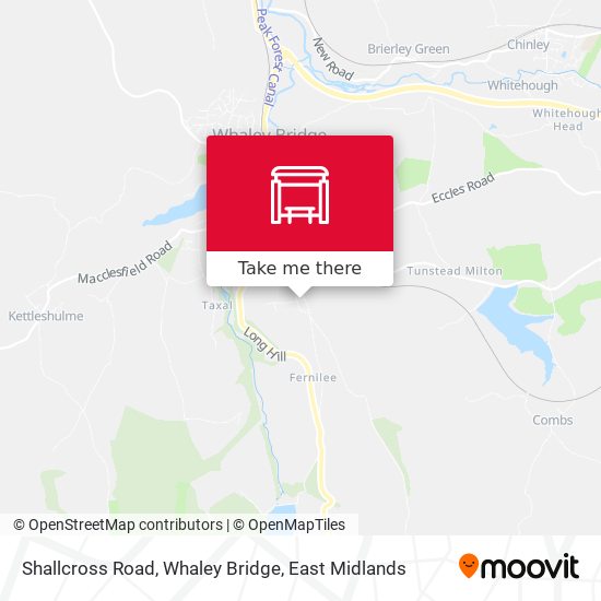 Shallcross Road, Whaley Bridge map