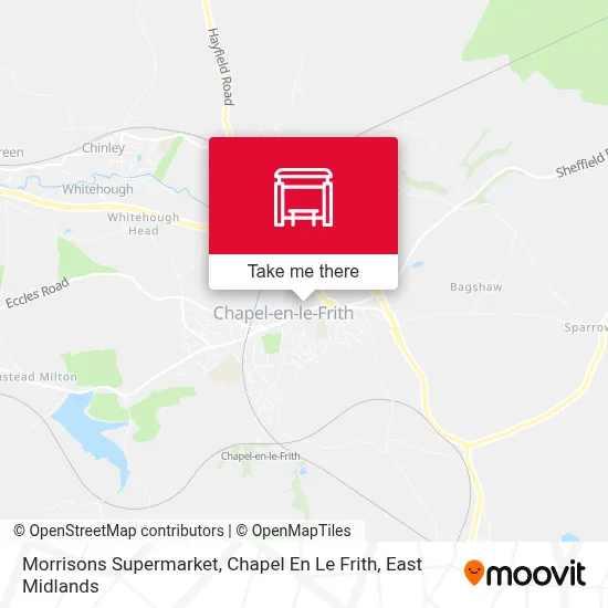 Morrisons Supermarket, Chapel En Le Frith map