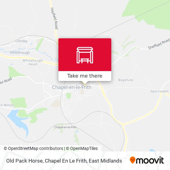 Old Pack Horse, Chapel En Le Frith map