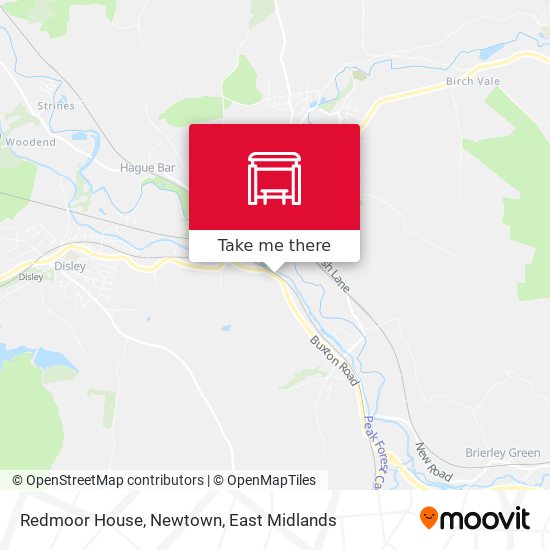 Redmoor House, Newtown map