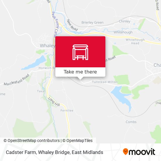 Cadster Farm, Whaley Bridge map