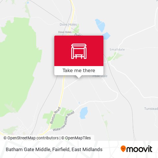Batham Gate Middle, Fairfield map