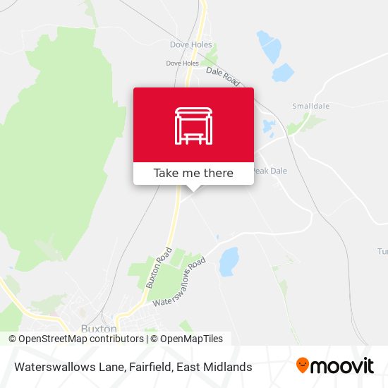 Waterswallows Lane, Fairfield map