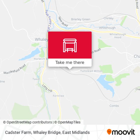 Cadster Farm, Whaley Bridge map