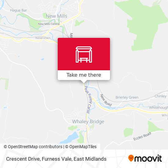 Crescent Drive, Furness Vale map
