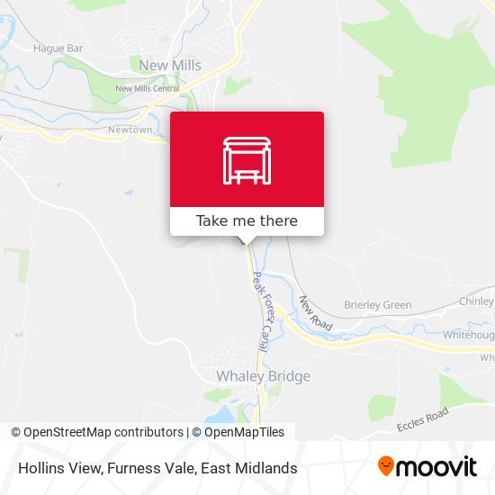 Hollins View, Furness Vale map