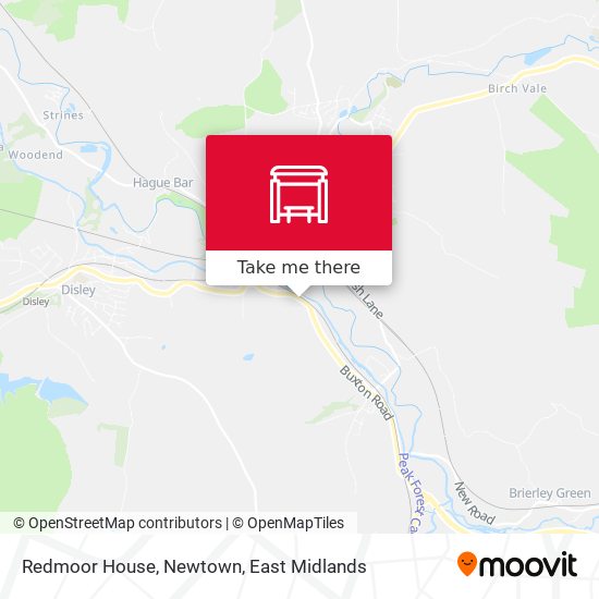 Redmoor House, Newtown map