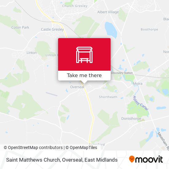 Saint Matthews Church, Overseal map