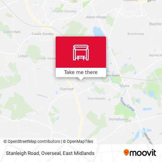 Stanleigh Road, Overseal map