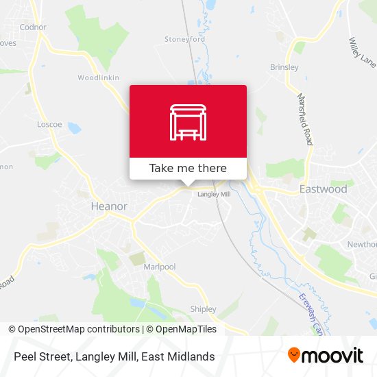 Peel Street, Langley Mill map