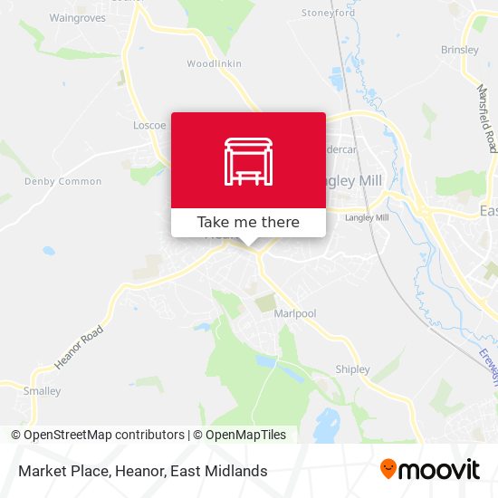 Market Place, Heanor map