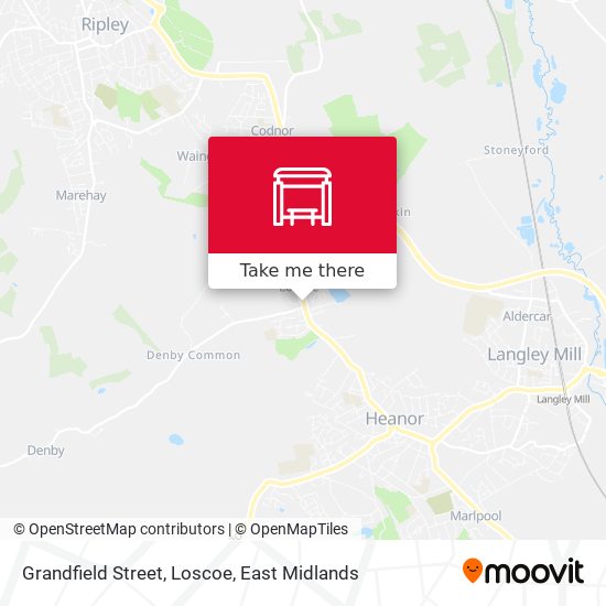 Grandfield Street, Loscoe map