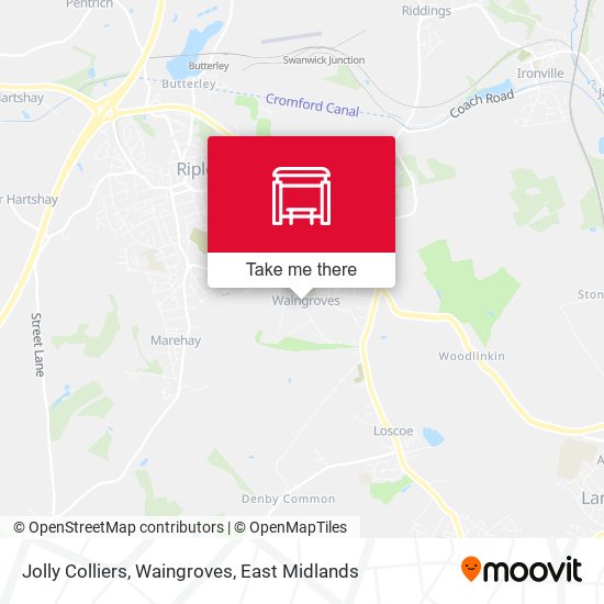 Jolly Colliers, Waingroves map