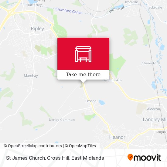 St James Church, Cross Hill map