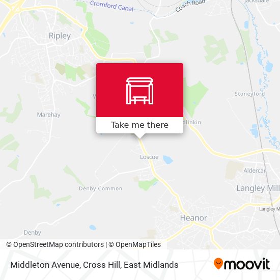Middleton Avenue, Cross Hill map