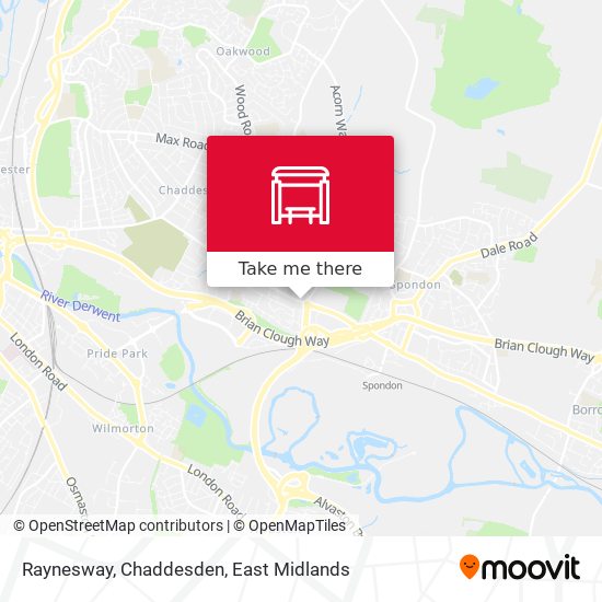Raynesway, Chaddesden map