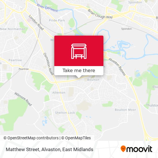 Matthew Street, Alvaston map