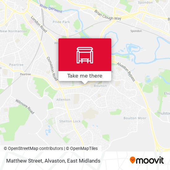 Matthew Street, Alvaston map