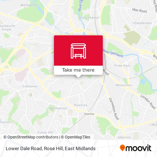 Lower Dale Road, Rose Hill map