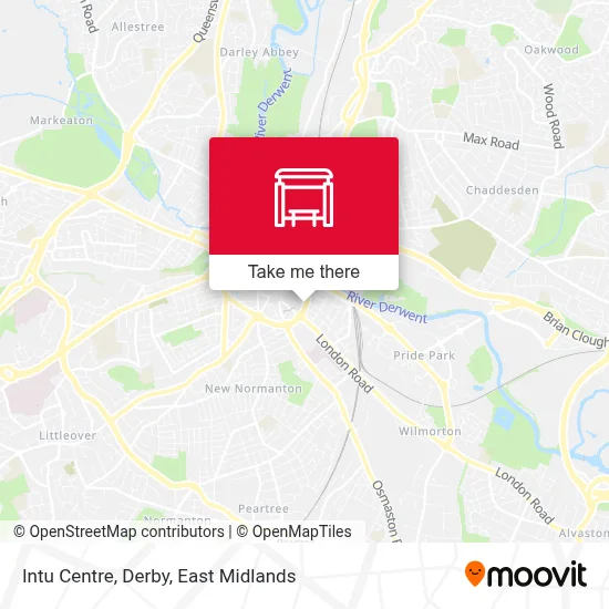 Intu Centre, Derby map