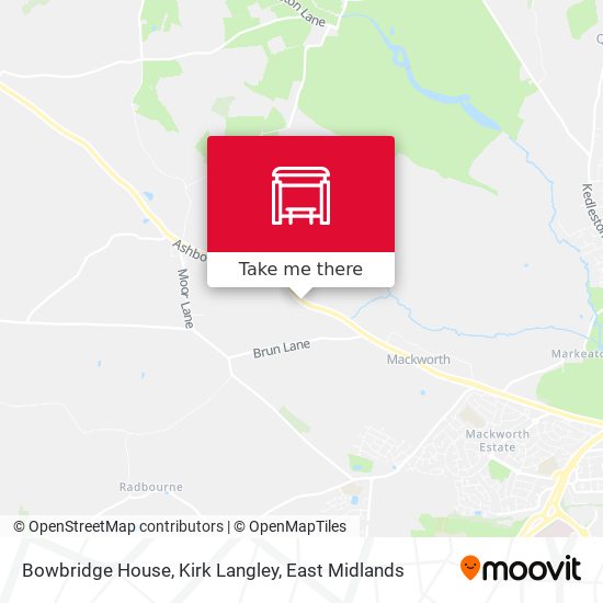 Bowbridge House, Kirk Langley map
