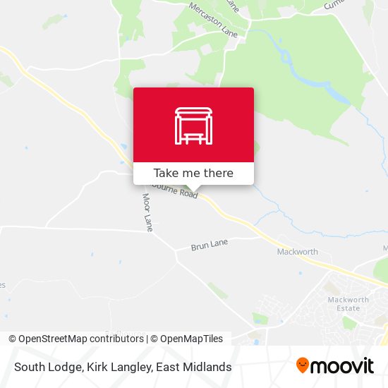 South Lodge, Kirk Langley map