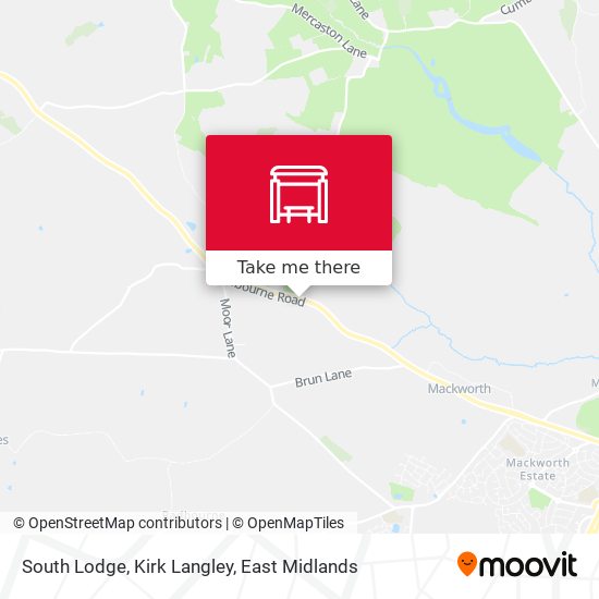 South Lodge, Kirk Langley map