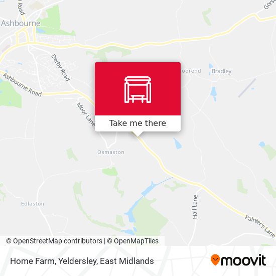Home Farm, Yeldersley map