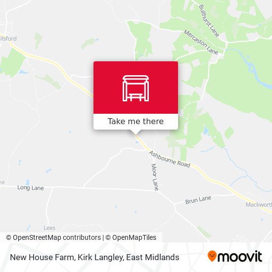 New House Farm, Kirk Langley map