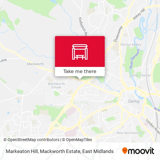 Markeaton Hill, Mackworth Estate map