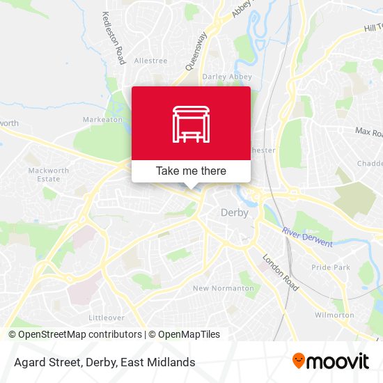 Agard Street, Derby map