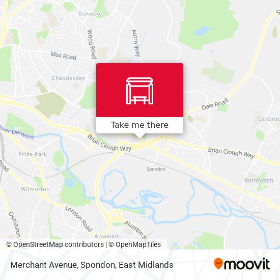 Merchant Avenue, Spondon map