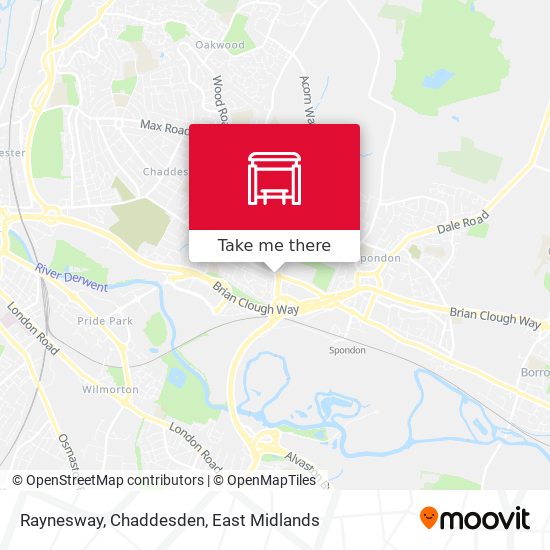 Raynesway, Chaddesden map