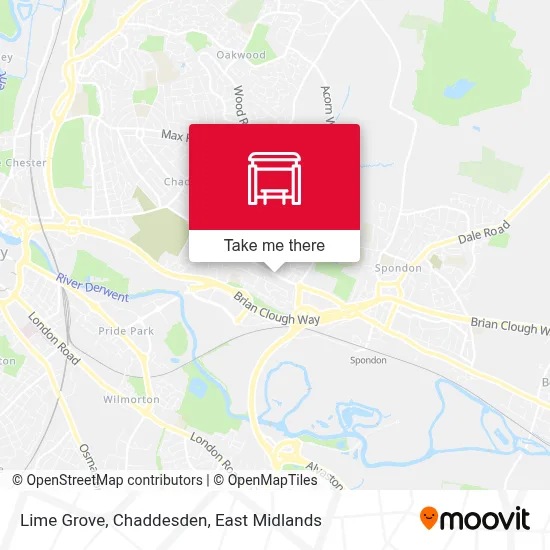 Lime Grove, Chaddesden map
