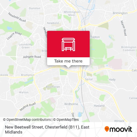 New Beetwell Street, Chesterfield (B11) map