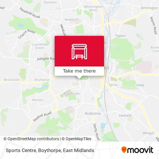 Sports Centre, Boythorpe map