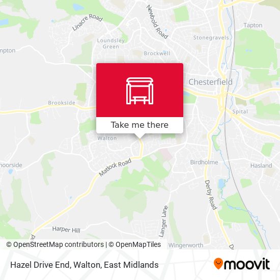 Hazel Drive End, Walton map