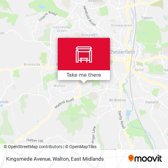 Kingsmede Avenue, Walton map