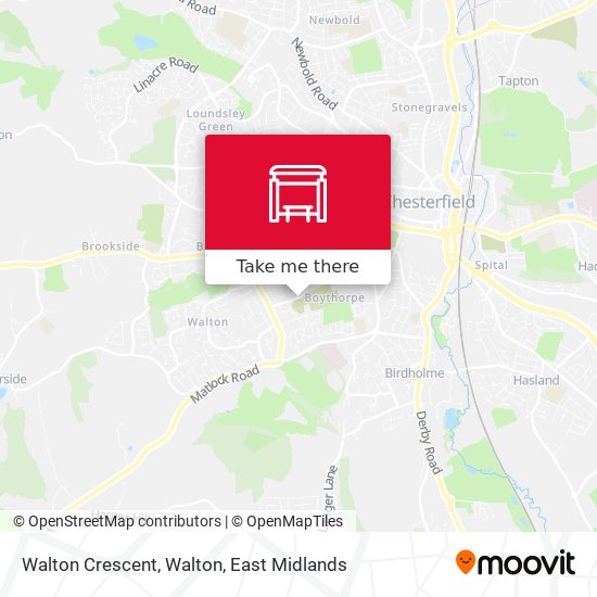 Walton Crescent, Walton map