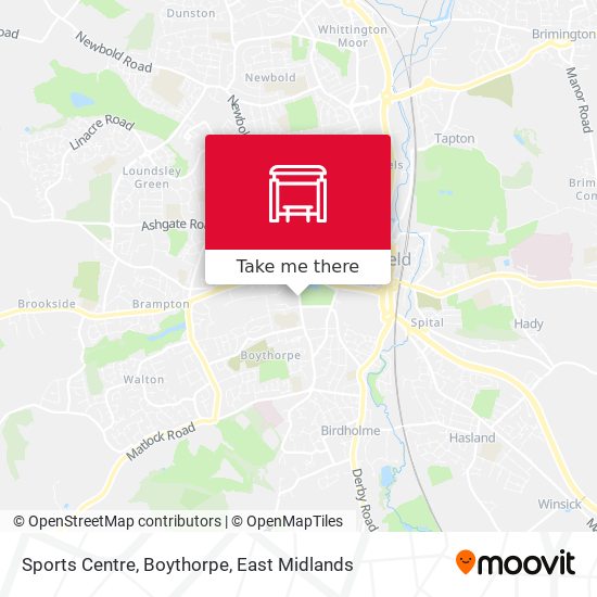 Sports Centre, Boythorpe map