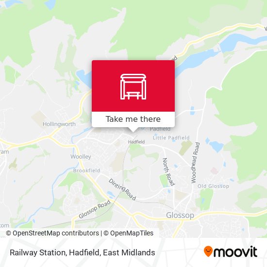 Railway Station, Hadfield map