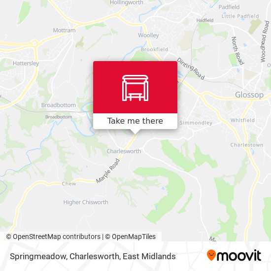 Springmeadow, Charlesworth map