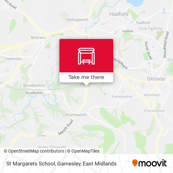 St Margarets School, Gamesley map