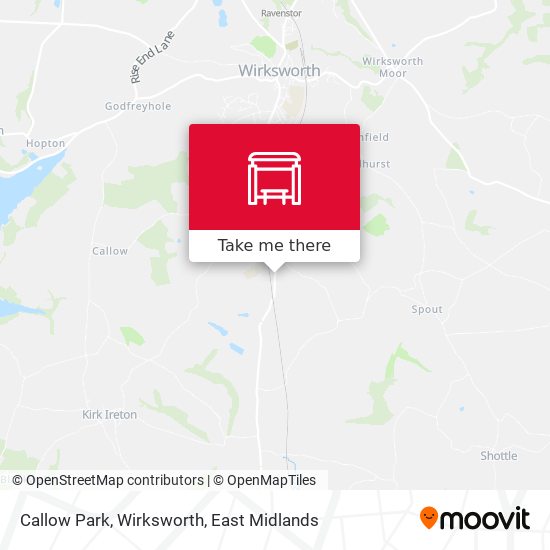 Callow Park, Wirksworth map