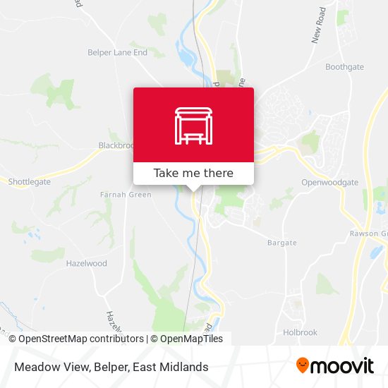 Meadow View, Belper map