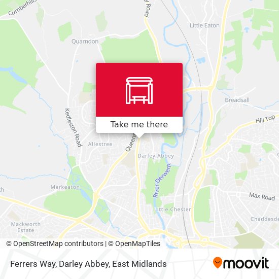 Ferrers Way, Darley Abbey map