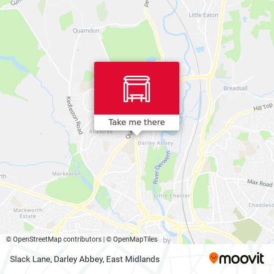 Slack Lane, Darley Abbey map