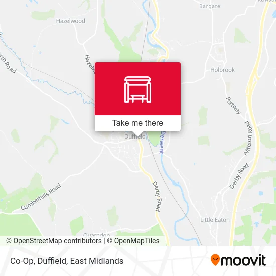 Co-Op, Duffield map