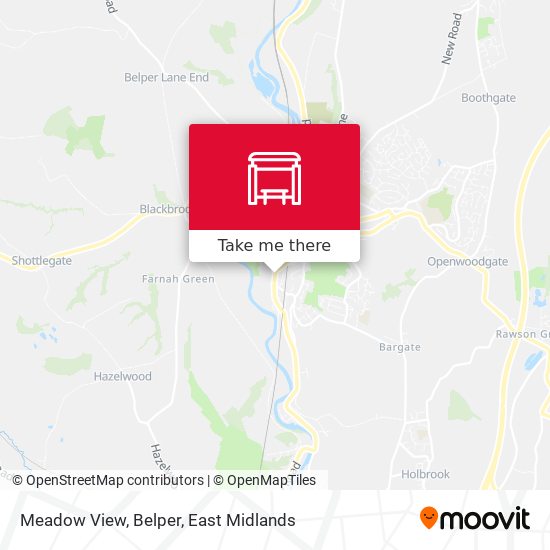 Meadow View, Belper map