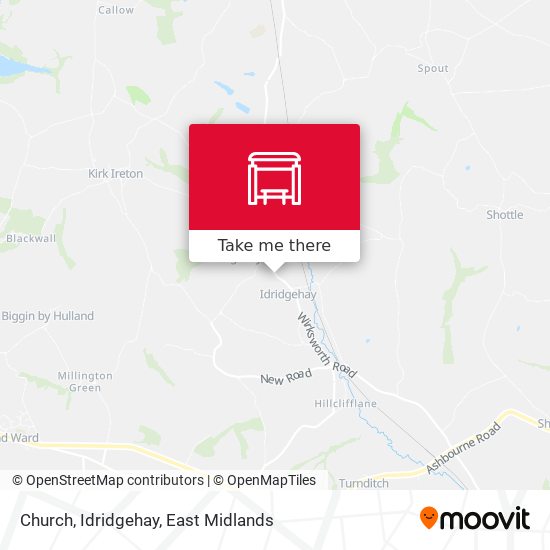 Church, Idridgehay map